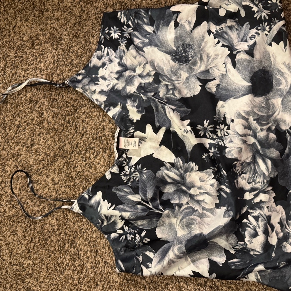 Victoria's Secret Black and White Floral Top